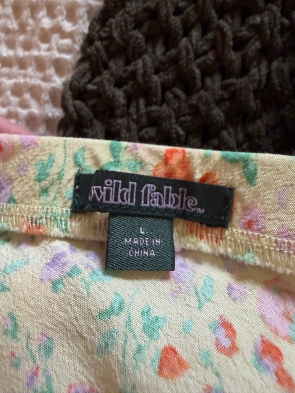 wild fable Light Yellow Floral Wide-Leg Pants - Picture 2 of 2